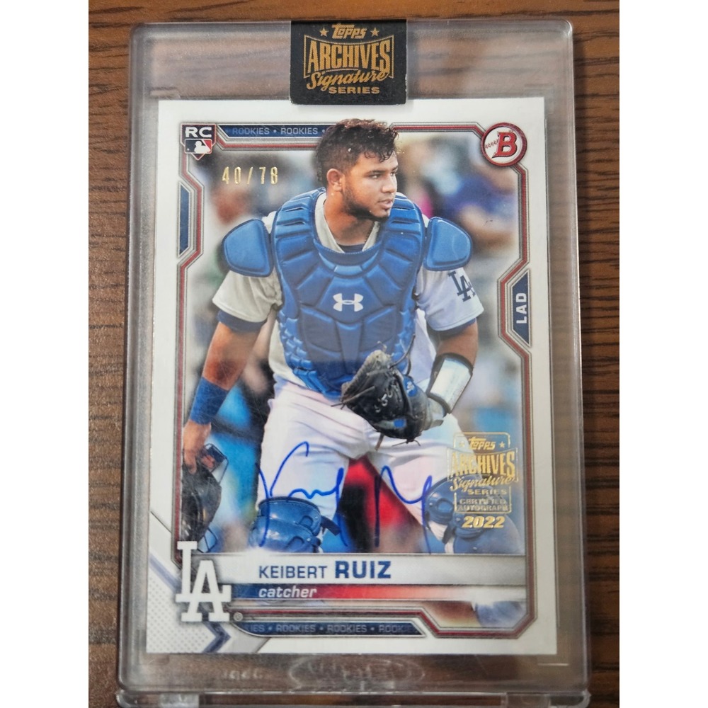 2022 Topps Archive Signature Keibert Ruiz RC Auto 40/78 Dodgers Rookie Autograph